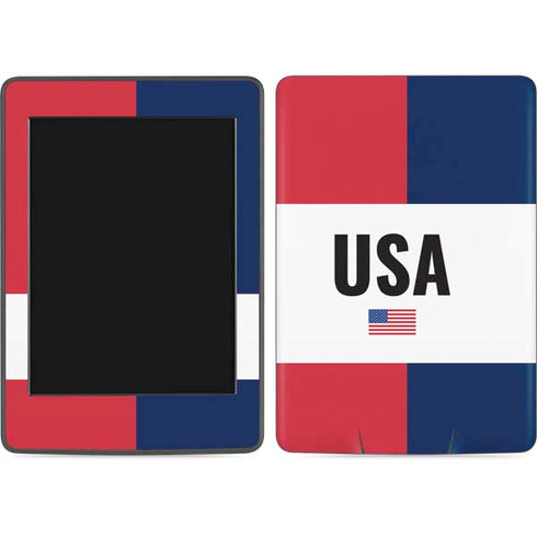 American Flag Color Block Amazon Kindle Skin
